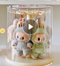 MESHD拉布布掛件展示盒旋轉(zhuǎn)透明labubu毛絨公仔玩偶手辦盲盒收納展示架 曬單實拍圖