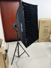 影邦影視級直播補光燈Y300D 白光版300W視頻影棚攝影服裝兒童拍攝APP控光常亮燈直播燈 影邦65柔光球燈+影邦格柵四角罩燈+2.8米燈架 曬單實(shí)拍圖