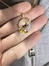 央創(chuàng  )時(shí)尚中國黃金銀項鏈女生平安扣玉吊墜生日禮物女士女朋友女友老婆S925 曬單實(shí)拍圖