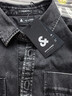 杰克·瓊斯（JACK&JONES）秋季男裝長(cháng)袖牛仔襯衫舒適百搭個(gè)性休閑潮時(shí)尚寬松上衣225362002 A16深灰牛仔 M 曬單實(shí)拍圖