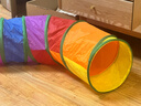 HELLOJOY貓玩具隧道加長(cháng)可折疊寵物用品通道鉆洞貓咪自嗨解悶神器彩虹迷宮 曬單實(shí)拍圖