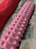 悅步泡沫軸肌肉放松狼牙棒腿部按摩滾軸輪瑜伽柱健身器材筋膜球三件套 櫻花粉【45cm月牙款】全身肌肉放松 曬單實(shí)拍圖