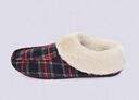 科柔（KENROLL）男女秋冬保暖棉鞋格子款加絨全包棉拖鞋 黑格子 39-40(250mm) 曬單實(shí)拍圖
