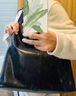 塔馳密司（touchmiss）法國TOUCH MISS設計師款托特包女新款小眾百搭腋下包單肩手提包春 黑 曬單實(shí)拍圖