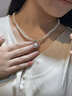 COISE珍珠項鏈女淡水珍珠吊墜925銀鎖骨輕奢首飾送媽媽生日禮物實(shí)用 淡水珍珠項鏈吊墜 媽媽禮物 曬單實(shí)拍圖