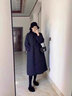 優(yōu)美珍日本孕婦棉服冬孕后期外穿中長(cháng)款新款冬季羽絨外套秋冬加厚棉衣女 黑色套裝 L 曬單實(shí)拍圖