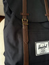 Herschel Retreat 赫行 19L大號雙肩包 黑色/菊苣咖啡（側邊開(kāi)拉鏈款） 曬單實(shí)拍圖