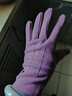 保暖手套女秋冬季可觸屏戶(hù)外騎行加絨防風(fēng)男款防凍運動(dòng)加厚棉毛絨 女款德絨--紫色 曬單實(shí)拍圖