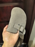 駱駝（CAMEL）松包2代半拖勃肯鞋舒適單鞋 L26S700001 灰色(半拖升級款) 37 曬單實(shí)拍圖