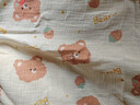3號館A類(lèi)印花雙層純棉紗布衣服布料寶寶服裝睡衣休閑家居全棉皺布面料 8#熊小莓-半米價(jià) 半米價(jià)（多拍不裁開(kāi)） 曬單實(shí)拍圖