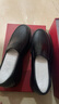 富貴鳥(niǎo)皮鞋男鞋真皮加絨一腳蹬男士商務(wù)休閑鞋男軟底套腳保暖中年爸爸鞋 黑色 41 曬單實(shí)拍圖