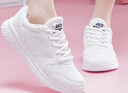 安踏網(wǎng)面透氣女鞋新款白色休閑運動(dòng)輕便百搭小白鞋緩震防滑跳繩跑步鞋 【店長(cháng)推薦網(wǎng)面透氣鞋】安踏白 39 (245mm) 曬單實(shí)拍圖