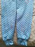 紅豆居家（Hodohome）兒童保暖褲男童三層夾棉加厚秋褲中大童空氣層棉毛單褲291藍140 曬單實(shí)拍圖