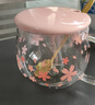 逸居客 恒溫櫻花玻璃水杯可愛(ài)喝水杯子恒溫加熱杯墊帶蓋帶勺玻璃杯套裝 櫻花杯【帶勺+陶瓷蓋】1個(gè)裝 曬單實(shí)拍圖