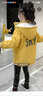 葉余女童外套2025韓版加絨加厚春秋冬中大童小孩冬天服風(fēng)衣潮 黃色加絨加厚 110 建議身高95-105 曬單實(shí)拍圖