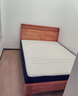 京東京造悅楓實(shí)木床 天然橡膠木 雙人床胡桃色1.8×2米 邦尼爾床墊套裝 曬單實(shí)拍圖