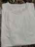 拇指白小T秋冬長(cháng)袖T恤女士純棉男女同款百搭女裝上衣秋裝打底衫 女款-皓白 M 曬單實(shí)拍圖