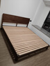 源氏木語(yǔ)全實(shí)木床北美黑胡桃木雙人床現代簡(jiǎn)約主臥大床臥室家具 (黑胡桃木)低鋪床不含墊1.8*2m 曬單實(shí)拍圖