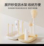 英氏（YEEHOO）便攜奶瓶刷奶嘴刷杯刷 收納盒瀝水架硅膠旅行裝 曬單實(shí)拍圖
