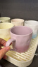 川島屋漸變馬克杯陶瓷喝水杯家用特別好看的漂亮杯子辦公室咖啡杯 【6個(gè)裝】混色+托盤(pán) 曬單實(shí)拍圖
