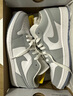 耐克NIKE男女AJ1小迪奧 輕奢感JORDAN 1運動(dòng)休閑鞋DC0774-105白灰40 曬單實(shí)拍圖