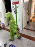 G.DUCKKIDS童裝兒童睡衣秋冬季男女童家居服小恐龍雙層加厚寶寶連體睡袋春秋 2371恐龍綠色【法蘭絨】 100 尺碼2~3歲【 90-100cm】cm 曬單實(shí)拍圖