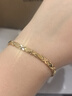 六福珠寶光影金足金5G小魚(yú)兒黃金手鏈時(shí)尚軟手鏈 計價(jià) GJGTBB0021 16.26克(含工費2179元) 曬單實(shí)拍圖