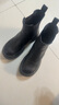 他她（TATA）明星同款靴子2025新款牛皮煙筒靴加絨厚底切爾西靴短靴7OL44DD5 黑色（單里） 38 曬單實(shí)拍圖