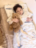 kidsneed防踢被子兒童睡袋加厚恒溫寶寶睡袋嬰兒秋冬款中大童小孩被子神器 【蠶絲&云暖絨】旅行天空送枕頭【秋冬中厚 12-25℃】 M碼75*140CM（建議2-6歲身高120內） 曬單實(shí)拍圖