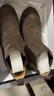 百麗戶(hù)外休閑短靴男英倫風(fēng)切爾西靴A1691DD4 咖色-單里 43 曬單實(shí)拍圖