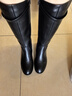 森達王楚然同款小金豆騎士靴女2025年冬新厚底粗跟過(guò)膝長(cháng)筒靴ZTI12DG5 黑色單里 36 曬單實(shí)拍圖