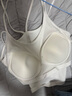 古今（GUJIN）U型吊帶背心女內搭帶胸墊文胸一體美背內衣可外穿打底上衣白L 曬單實(shí)拍圖