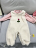 迪士尼寶寶套裝春秋款甜美碎花娃娃領(lǐng)襯衫刺繡背帶褲兩件套秋天嬰兒衣服 粉色加絨衛衣+米白色背帶褲兩件套 （冬季加絨款） 90 尺碼偏大 （1歲-1歲半） 曬單實(shí)拍圖