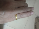 中國黃金（CHINA GOLD）黃金戒指素圈活口實(shí)心足金情侶對戒婚慶求婚送女友老婆情人節禮物 萬(wàn)福金安（約5.2g）丨男女同款 曬單實(shí)拍圖