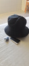CACUSS帽子男女士四季防紫外線(xiàn)漁夫帽盆帽寬檐防曬遮陽(yáng)太陽(yáng)帽戶(hù)外 黑大 曬單實(shí)拍圖