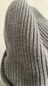回力帽子男士冬季保暖包頭套面罩戶(hù)外防寒風(fēng)針織毛線(xiàn)冷帽巴拉克拉法帽 灰色 曬單實(shí)拍圖