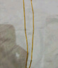 老廟黃金項鏈足金肖邦鏈素鏈女款鎖骨鏈送女友老婆媽媽節日禮物 約5.4g 曬單實(shí)拍圖
