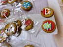 芝蓉兒圣誕節3d裱花小餅干卡通可愛(ài)造型圣誕禮物獨立裝送人小圓餅干100g 曬單實(shí)拍圖