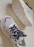 鴻星爾克（ERKE）休閑鞋女子夏季簡(jiǎn)約透氣老爹鞋輕便軟底運動(dòng)鞋女鞋 蒼野灰/粉刷灰 37 曬單實(shí)拍圖