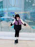 G.DUCKKIDS女童羽絨服2025新款中大兒童冬季加厚三合一沖鋒衣白鴨絨內膽外套 黑色 150 cm 曬單實(shí)拍圖