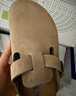 BIRKENSTOCK勃肯德國進(jìn)口男女款涂油皮軟底復古Boston包頭拖鞋 棕色窄版1019484 37 曬單實(shí)拍圖