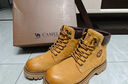 駱駝（CAMEL）【王俊凱同款】會(huì )員馬丁靴男秋冬2025新款大黃靴戶(hù)外工裝登山靴 GE122W7757T 金黃色（男款） 42 曬單實(shí)拍圖