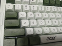 宏碁機械手感鍵盤(pán)靜音設計19鍵無(wú)沖發(fā)光游戲電競辦公有線(xiàn)臺式電腦筆記本通用球型鍵帽 鍵盤(pán)-草綠色 混光 曬單實(shí)拍圖