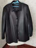 OLJ高檔奢侈品牌皮衣男士秋冬新款翻領(lǐng)中長(cháng)款風(fēng)衣綿羊皮真皮男休閑夾 黑色（高檔禮盒） XL 180 曬單實(shí)拍圖