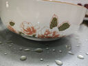 陶瓷雙耳碗新款大號家用防燙釉下彩水煮魚(yú)大菜盆好看湯碗配白湯勺 山茶花 2件套 10.5英寸雙耳碗1個(gè)裝+白湯勺1只 曬單實(shí)拍圖