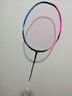 李寧（LI-NING）羽毛球拍戰戟8000青玉藍熒光耀粉全碳素控制型球拍單拍 3U空拍 曬單實(shí)拍圖