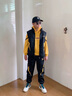 G.DUCKKIDS小黃鴨童裝男童套裝秋冬季兒童衣服男大童馬甲衛衣衛褲保暖三件套 黃色 140 尺碼9~10歲【130-140cm】cm 曬單實(shí)拍圖
