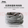 Jeep純棉圍脖男女秋冬季保暖兩用脖套男士高級護頸防寒圍巾騎行防風(fēng) 淺灰(純棉兩用款） 均碼 曬單實(shí)拍圖
