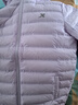 特步（XTEP）兒童童裝冬季中性高蓬鎖絨零壓力輕暖羽絨服 羅蘭紫 165cm 曬單實(shí)拍圖