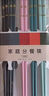 合金筷子家用新款防霉防滑高顏值分食一人一筷 四角筷【款式顏色隨機發(fā)貨】10雙 曬單實(shí)拍圖